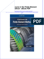 Full Download Book A First Course in The Finite Element Method PDF