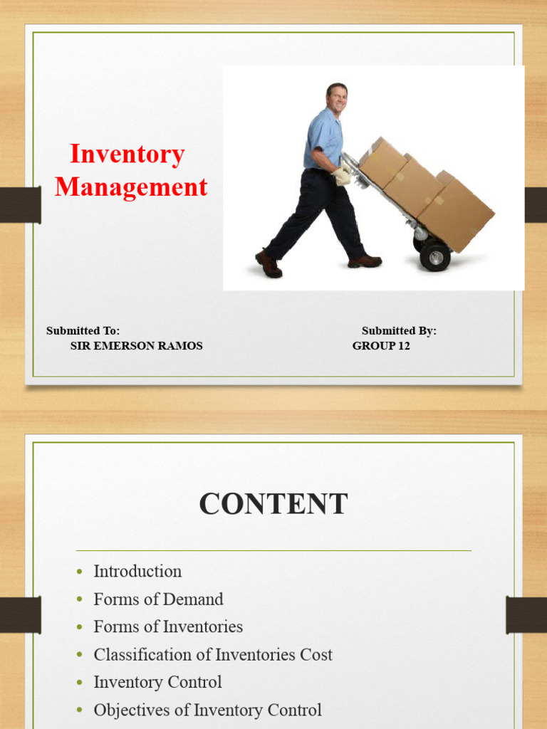 Inventory Management | PDF | Inventory | Business