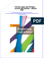 Full Download Book Programming Logic and Design Comprehensive 9Th Edition PDF
