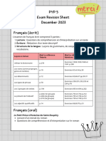 PYP 5 Exam Revision Sheet