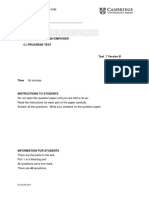 Unit 7 Progress Test - Version B