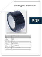 Black Packing Tape Specifications