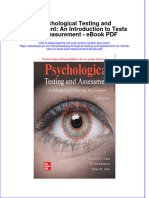 Full download book Psychological Testing And Assessment An Introduction To Tests And Measurement Pdf pdf