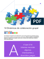 14 Dinámicas de Colaboración Grupal para Cohesionar Equipos
