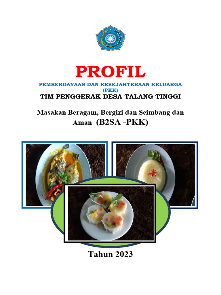Profil Menu B2SA PKK Talang Tinggi 2023 | PDF | Karier & Perkembangan