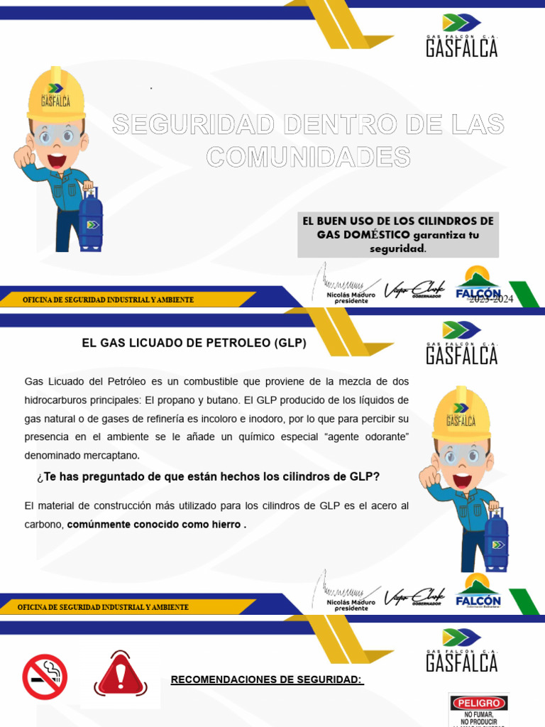 Seguridad en Cilindros de GLP: Guía Práctica | PDF | Gas de petróleo ...