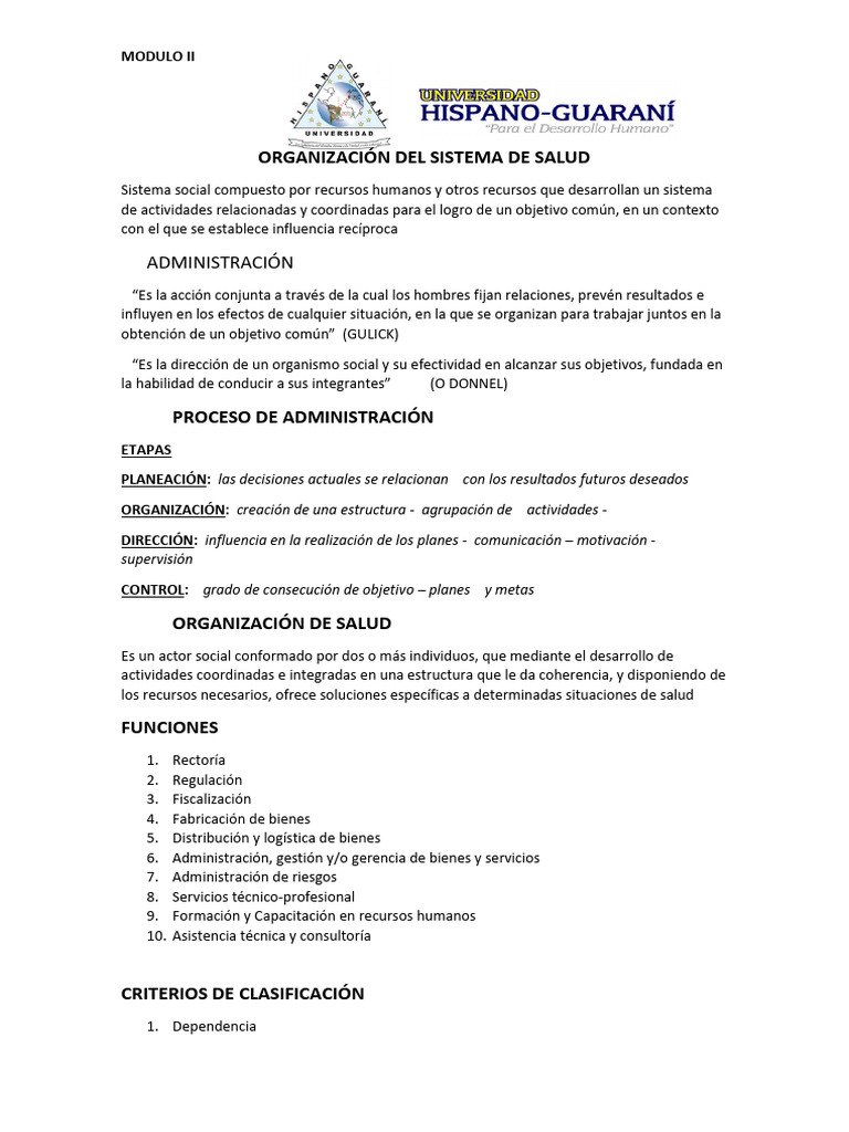 Organizacion Del Sistema de Salud 456 0 | PDF | Hospital | Cuidado de ...