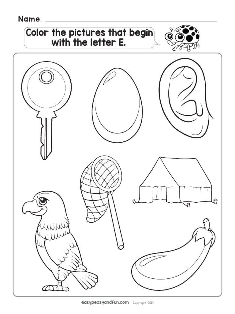 Alphabet-Worksheets-E | PDF