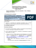Guía de actividades y rúbrica de evaluación - Unidad 2 - Paso 3 - Manejo biológico de insectos
