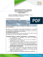 Guia de Actividades y Rúbrica de Evaluación - Unidad 2 - Fase 4 - Análisis Del Crecimiento y Desarrollo