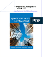 Full download book Quantitative Analysis For Management Pdf pdf