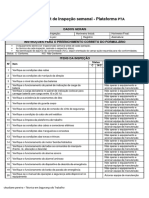 Check List para Plataforma Elevatoria NR 18