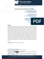 La Fisioterapia en Personas Con Tratamientos Oncológicos