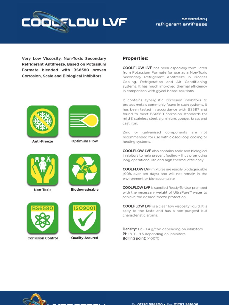 CoolFlow LV Datasheet | PDF | Corrosion | Industries