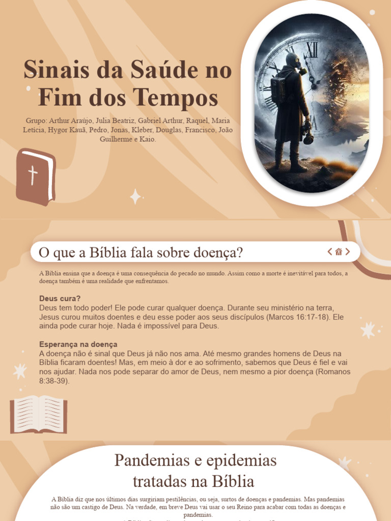 Doenças e o Fim dos Tempos Bíblico | PDF | Escatologia | Bíblia, image size:768x1024
