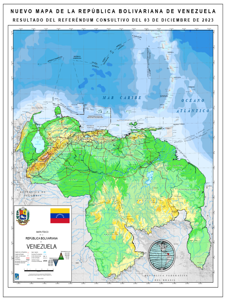Nuevo Mapa de la República Bolivariana | PDF