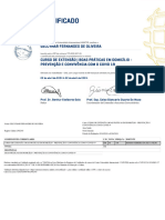 Curso de Extensão - Boas Práticas em Domicílio - Prevenção e Convivência Com o Covid 19-Gelcymar Fernandes de Oliveira
