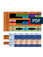 Horarios de Clase