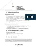 HAB 156-24 - Luis Pazce - Levantamiento Topografíco y Certificados de Parametros Urbanisticos - Predio Cieneguilla