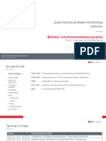 Duale Hochschule Baden-Württemberg Heilbronn: Betriebs-Und Kommunikationssysteme