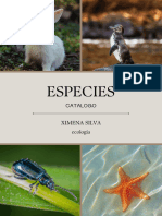 Catálogo de especies