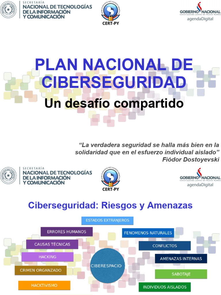 Plan Nacional de Ciberseguridad | Descargar gratis PDF | La seguridad ...