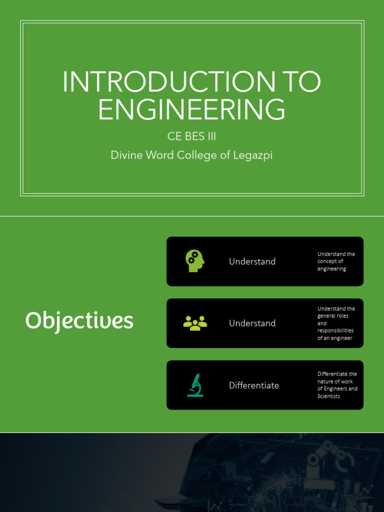 Introduction To Engineering | PDF | Engineer | Engineering