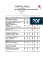 3rd Quarter Grade _ MAPEH _ 10 Manansala