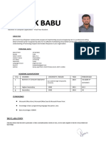 Resume Abishek Babu Word