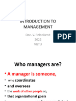 Introduction To Management