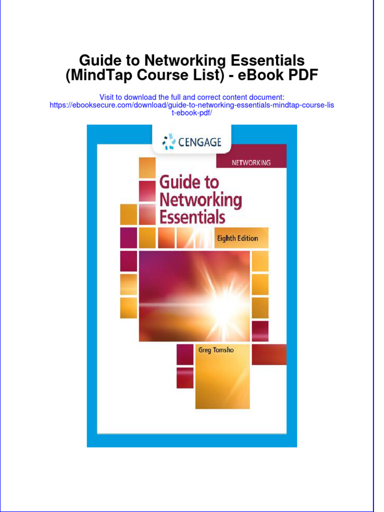 Full Download Book Guide To Networking Essentials Mindtap Course List