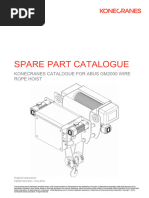 ABUS GM2000 Spare Part Manual (Kone)