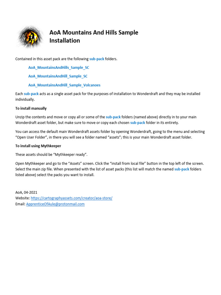Wonderdraft Asset Installation Guide | PDF | Home & Garden | Computers