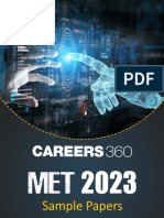 MET - 2023 Sample Papers