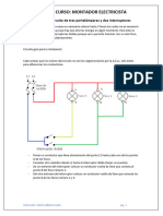 Instalación de Un Circuito de Tres Portalámparas y Dos Interruptores