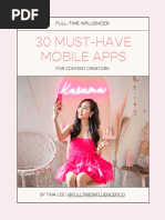 30 Must-Have Editing Apps For Content Creators by Tina Lee @fulltimeinfluencer - Co