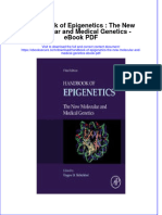 Full download book Handbook Of Epigenetics The New Molecular And Medical Genetics Pdf pdf