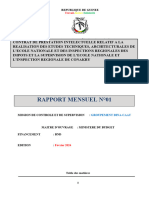 Rapport  N° 01 du Mois de fevrier