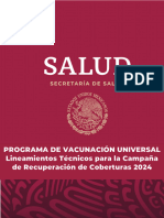 Lineamientos de Campaña de Vacunacion y Recuperacion de Coberturas