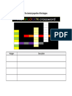 The Chemical Properties of The Halogens