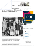 Carpintero - La Crisis de La Pandemia Llevó Al Estallido Del Espacio Llamado Posmoderno - Topía