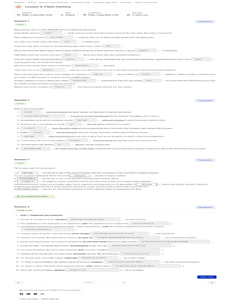 FireShot Capture 014 - Lesson 3. Flash Memory - Attempt Review ...