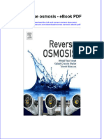 Full Download Book Reverse Osmosis PDF