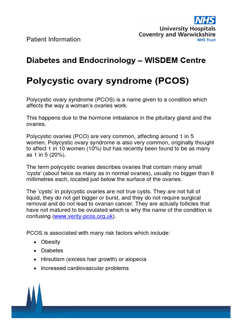 Understanding Polycystic Ovary Syndrome | PDF | Polycystic Ovary ...