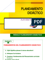 UNIDAD I. FUNDAMENTOS DEL PLANEAMIENTO DIDÁCTICO - Isabel Cornejo B