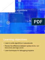 Python Writing Algorithms