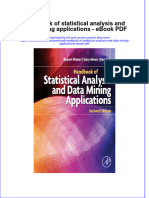 Full Download Book Handbook of Statistical Analysis and Data Mining Applications PDF
