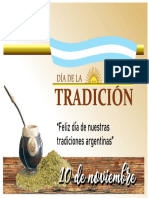 Tarjeta Día de la Tradición