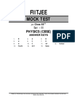 Mock Test Paper 1920 Cbse c Xii Set III Phy Answers