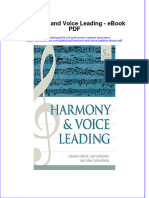 Full Download Book Harmony and Voice Leading PDF